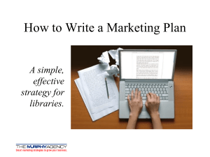 How to Write a Marketing Plan