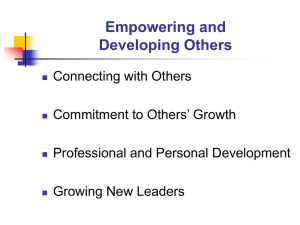 Empowering and Developing Others