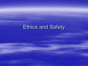 Ethics and safety