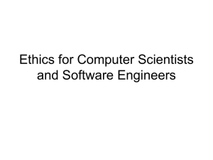 Ethics for Software Engineers - TAMU Computer Science Faculty