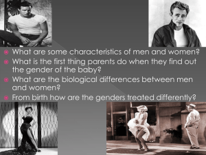 Gender, Family, and Marriage - Wood