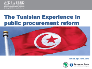 Mr Khaled El Arbi - Outcome of Tunisian Report and Action Plan