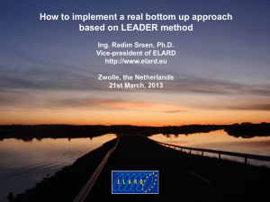 Presentation on How to implement a real bottom up approach based