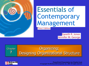 Designing Organizational Structure