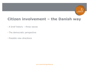 Citizen involvement