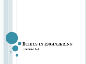 Ethics in engineering