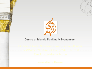 Mr. Abdul Samad - A Glance on Islamic Finance