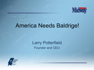 Leadership by Larry Potterfield, MidwayUSA Chief Executive Officer