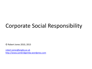 Corporate Social Responsibility lecture nov2013