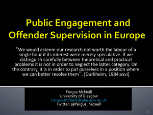 McNeill COST 270314 - Offender Supervision in Europe