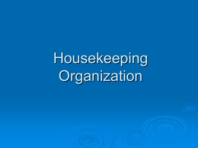 housekeeping-organization