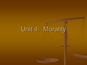 Unit04.01IntroductionToMorality