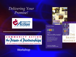 Delivering Your Promise! - Changing Your Life Through Better