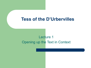 Tess of the D`Urbervilles