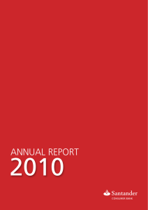 Årsrapport 2010 Santander