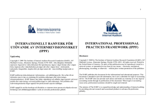ippf - The Institute of Internal Auditors
