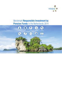 Benchmark Responsible Investment by Pension Funds in the