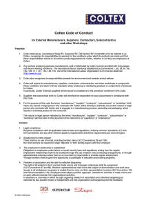 Coltex Code of Conduct