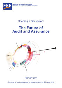 Opening a Discussion: The Future of Audit and Assurance