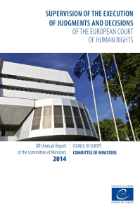 Annual Report - Conseil de l`Europe