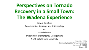 The Wadena Experience - National Drought Mitigation Center