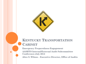 Kentucky Transportation Cabinet - AASHTO