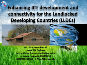 ICT Enhancing ICTs in LLDC, Ms. Gisa Fuatai Purcell - UN