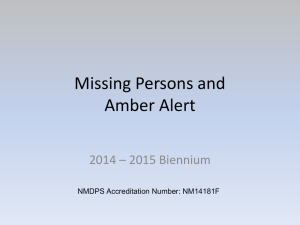 Missing Persons and Amber Alert - New Mexico Law Enforcement