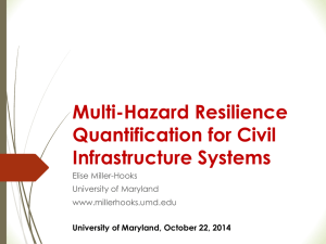 Multi-Hazard Resilience Quantification for Civil Infrastructure Systems