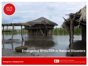 SHELTER in Natural Disasters