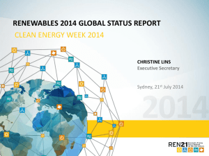 Renewables 2014 Global Status Report