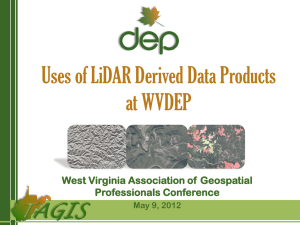 LiDAR Data for the West Virginia Mining Programs