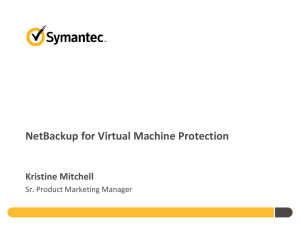 NetBackup Virtual Machine Protection
