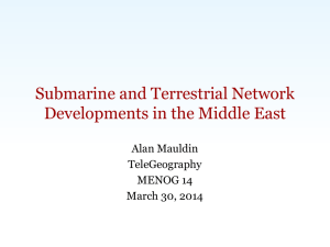 Submarine and Terrestrial Network Developments in the