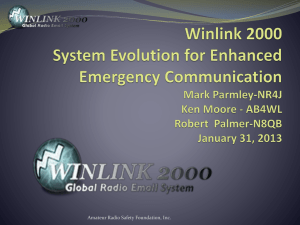 Winlink 2000 Presentation
