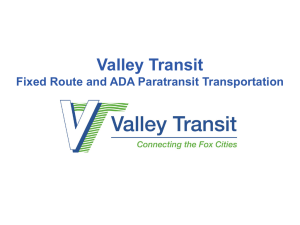 Valley Transit Fixed Route Service