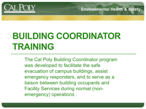 Building Coordinator training