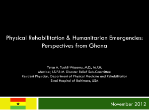 Perspectives from Ghana - The International Society of Physical and