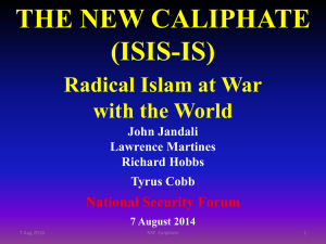 THE NEW CALIPHATE - National Security Forum