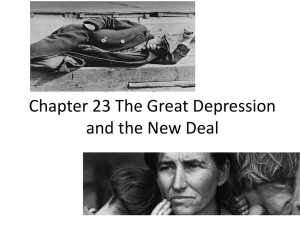 Chapter 23 The Great Depression and the New Deal