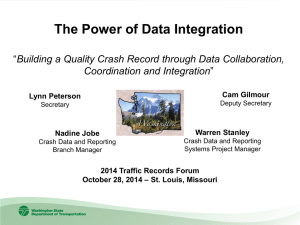 Crash Data - 2015 Traffic Records Forum