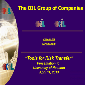 Oil Insurance Limited 2013