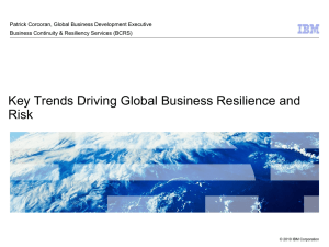 Business Continuity and Resiliency Services Helping business stay