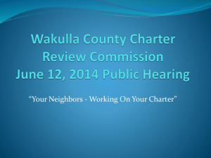 charter review commission overview/presentation