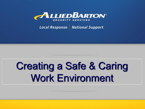 Creating a Safe and Caring Work Environment