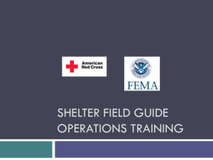 Shelter Field Guide Training