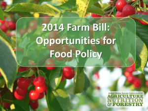 2014 Farm Bill Reforms and New Opportunities