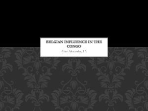 Belgian influence in the Congo