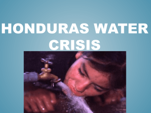 Honduras Water Crisis