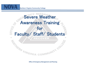Severe Weather - Northern Virginia Community College